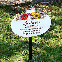 Personalized Floral Garden Sign