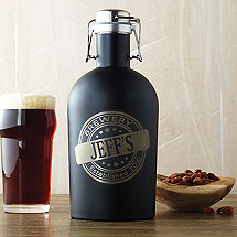Personalized Black Growler