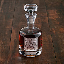 Personalized Etched Whiskey Label Decanter