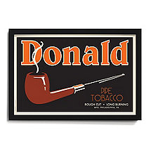 Personalized 'Pipe' Framed Print