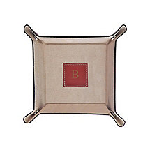 Personalized Bey-Berk Leather Catch All Tray