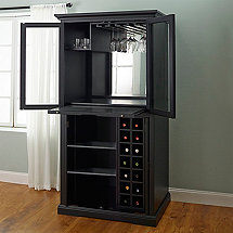 Firenze Wine and Spirits Armoire Bar (Nero)
