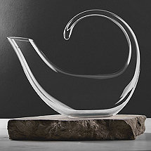 Wine Enthusiast Art Series Crescent Decanter