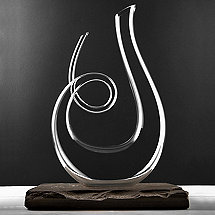 Wine Enthusiast Art Series Treble Decanter