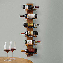 Rustic 6 Bottle Holder with Chalkboard