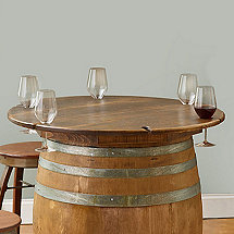 Table Top for Barrel (with Glass Notches)