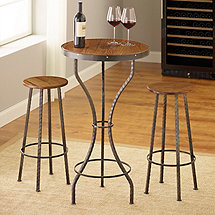 Personalized Heirloom Pub Table and 2 Stools