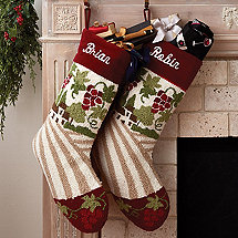 Personalized Vineyard Holiday Stocking