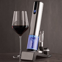 Electric Blue 1 Automatic Wine Opener & Preserver Set
