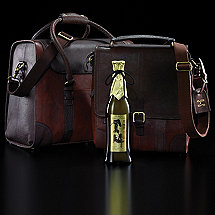 3-Bottle BYO & 6-Bottle Weekender Leather Wine Bag Set