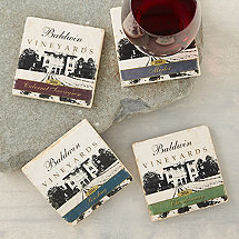 Personalized Estate Marble Coasters