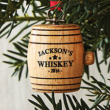 Personalized Mini Whiskey Barrel Ornament 2016