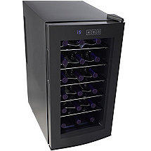 Wine Enthusiast Silent 18 Bottle Touchscreen Wine Refrigerator with Curved Door