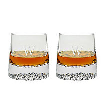 Personalized Diamond Whiskey Glasses (Set of 2)