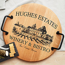 Personalized Estate Barrel Tray