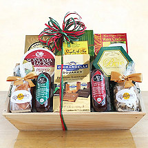 Meat Cheese & Chocolate Abundance Gift Basket
