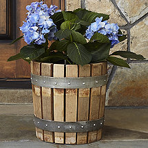 Reclaimed Barrel Stave Planter