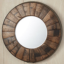 Reclaimed Barrel Stave Mirror