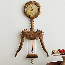 Winged Corkscrew Clock