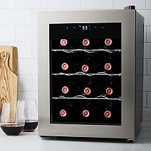 Wine Enthusiast Silent 12 Bottle Wine Refrigerator (Seamless Stainless Steel Door)