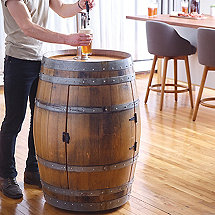 Recycled Wine Barrel Kegerator