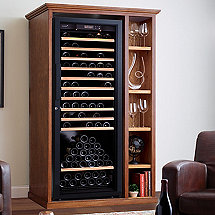 Custom Wine Cellar Cabinet With Shelves