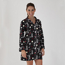Women's Wine Time Pajama Nightshirt