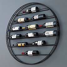 12-Bottle Label View Wall Wine Rack