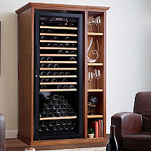 XL Custom Wine Cellar Cabinet With EuroCave Premiere L Wine Cellar