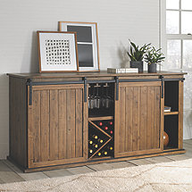 Mesa Sliding Barn Door Credenza