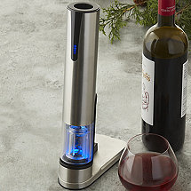 Electric Blue Automatic Wine Opener & Foil Cutter