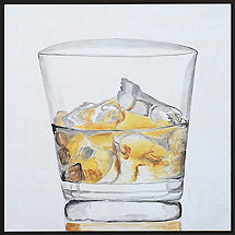 'On The Rocks' Hand-Painted Framed Canvas Art
