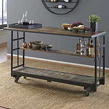 Vintage Factory Cart Bar