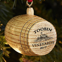 2017 Personalized Barrel Ornament