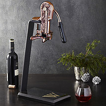 Legacy Corkscrew with Black Marble Stand and Handle (Antique Bronze)