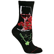 Black Wine Glass Socks (Large)