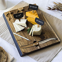 Chalkboard-Fronted Cheeseboard and Tools Set