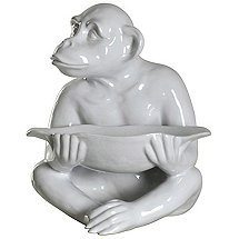 Chimp Tray Statue