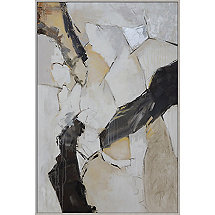 'Satellite' Hand-Painted Framed Canvas Art