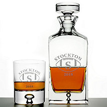 Personalized 'Big Game' Lexington Whiskey Decanter and Glasses Set
