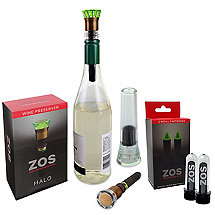 ZOS Halo Wine Preserver Bonus Pack With Free Oxygen Cartridge 2 Pack