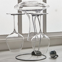 Folding Glassware Drying Stand & Decanter Cleaning Beads Set