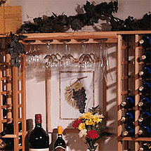 Redwood Modular Wine Rack Kit - Wine Glass Rack