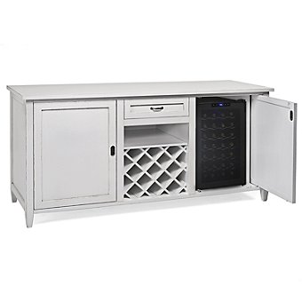 Siena Mezzo Wine Credenza Antique White Wine Cellars Appliances