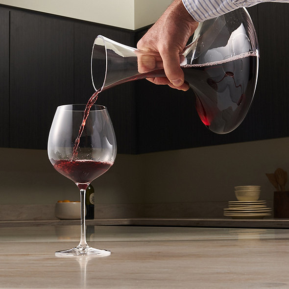 Glass Wine Decanting Aerator Funnel for Decanters Home & Kitchen
