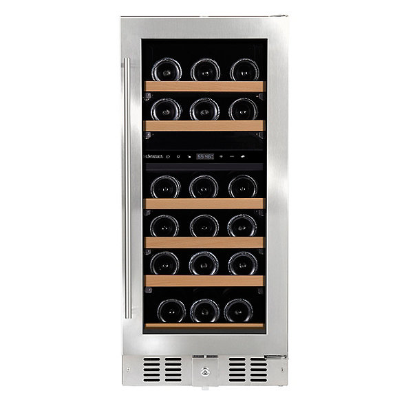 n finity double s dual zone wine cellar