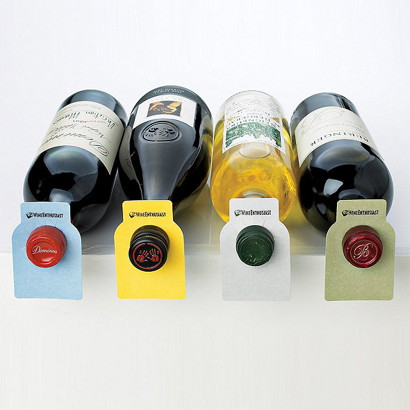 Wine Enthusiast 100 Count Reusable Wine Bottle Tags