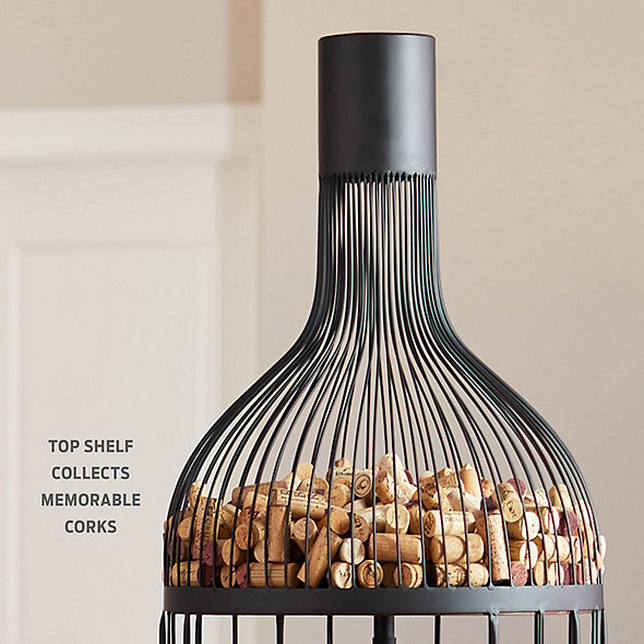 Wine Bottle Iron And Wood Bar Wine Enthusiast