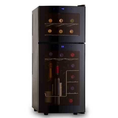 Wine Enthusiast Silent 21 Bottle Dual Zone Refrigerator With