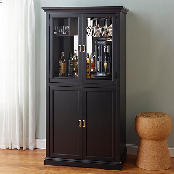 Firenze Wine And Spirits Armoire Bar With 32 Bottle Touchscreen